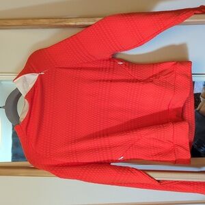 Athleta Orange Long Sleeve Shirt
